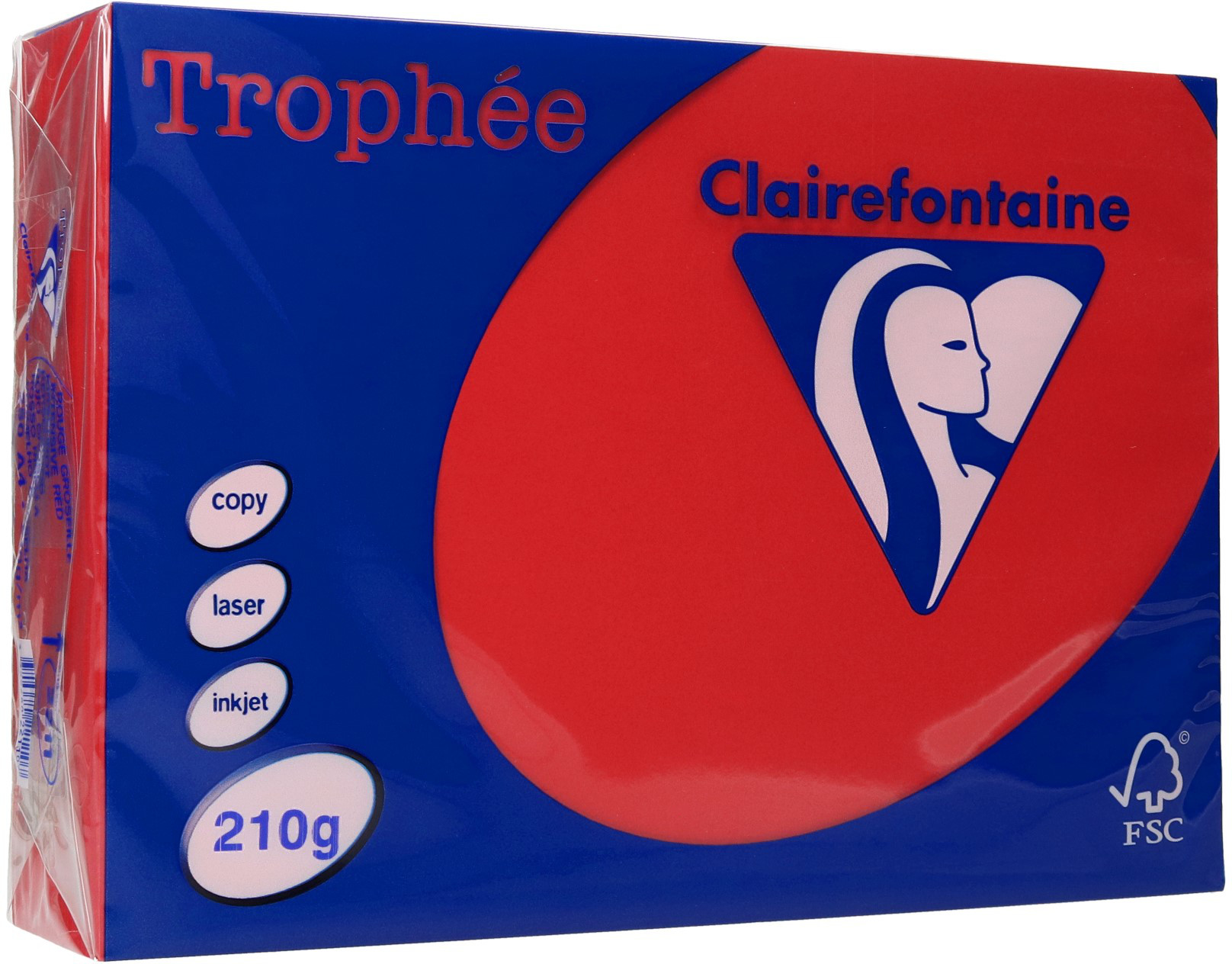 Emerson Papier ksero A4 210g wiśniowy Trophee 2211 (250)