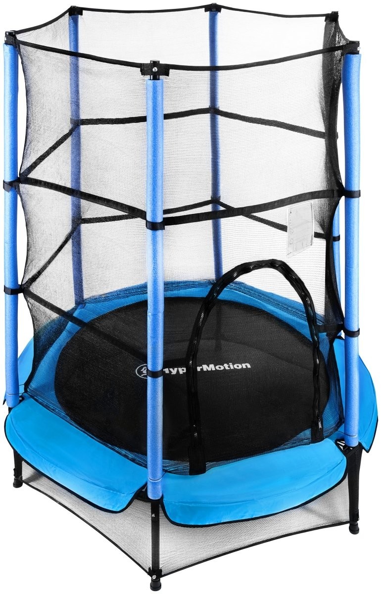 HyperMotion Trampolina domowa 140cm z siatką ochronną - dla dzieci 3-6 lat TRAMPOLINA MINI 55