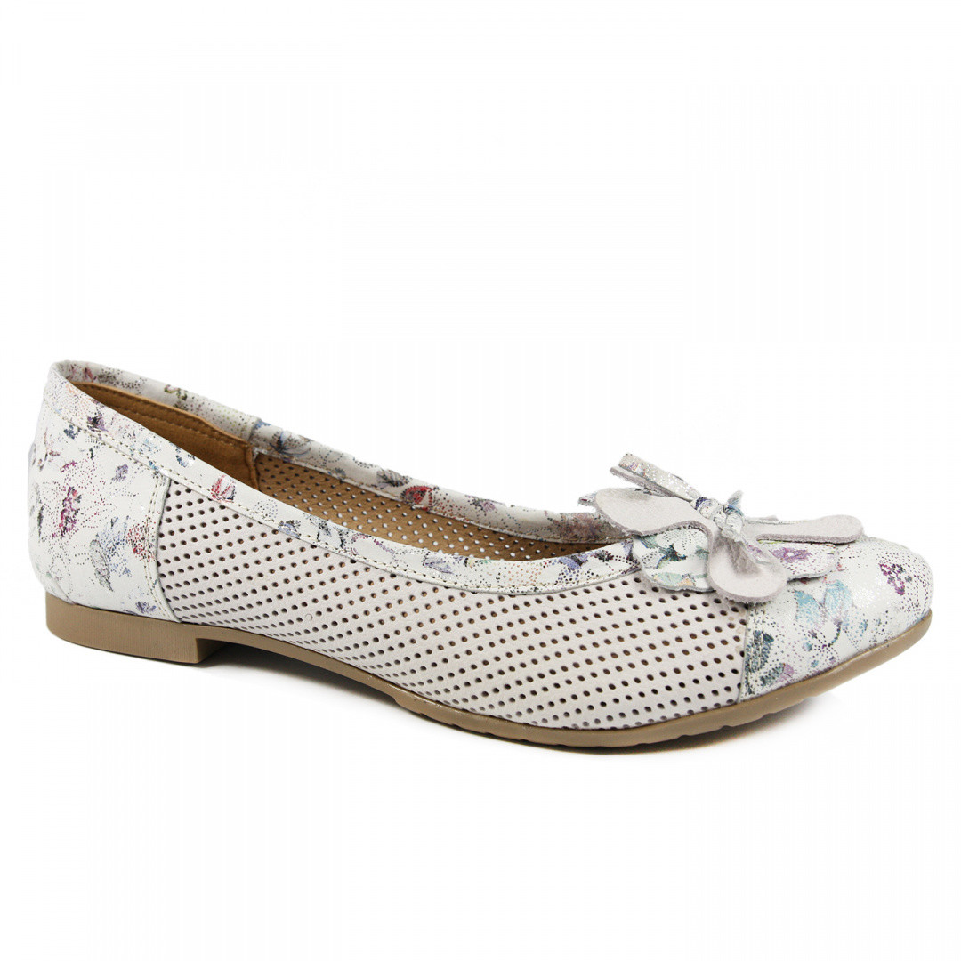 Hollybut Skórzane baleriny Holyybut 384A ecri 39/ecri 079