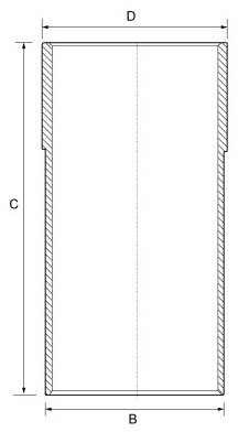 GOETZE Tuleja cylindrowa GOETZE 14-710020-00