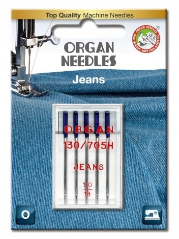 Organ Igły do maszyny szycia Jeans półpłaskie MIX