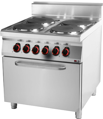 RedFox Kuchnia elektryczna z piek elektr GN 2/1 SPT 90/80 21 E SPT-90/80-21-E