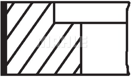 MAHLE Zestaw pierścieni tłoka MAHLE 030 48 N0