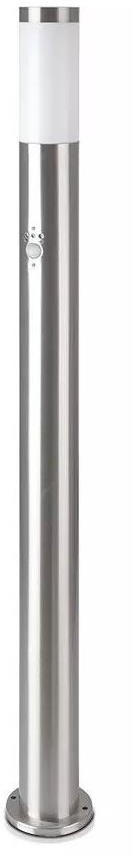 V-tac Lampa zewnetrzna z czujnikiem 1xE27/60W/230V IP44 110cm matowy chrom