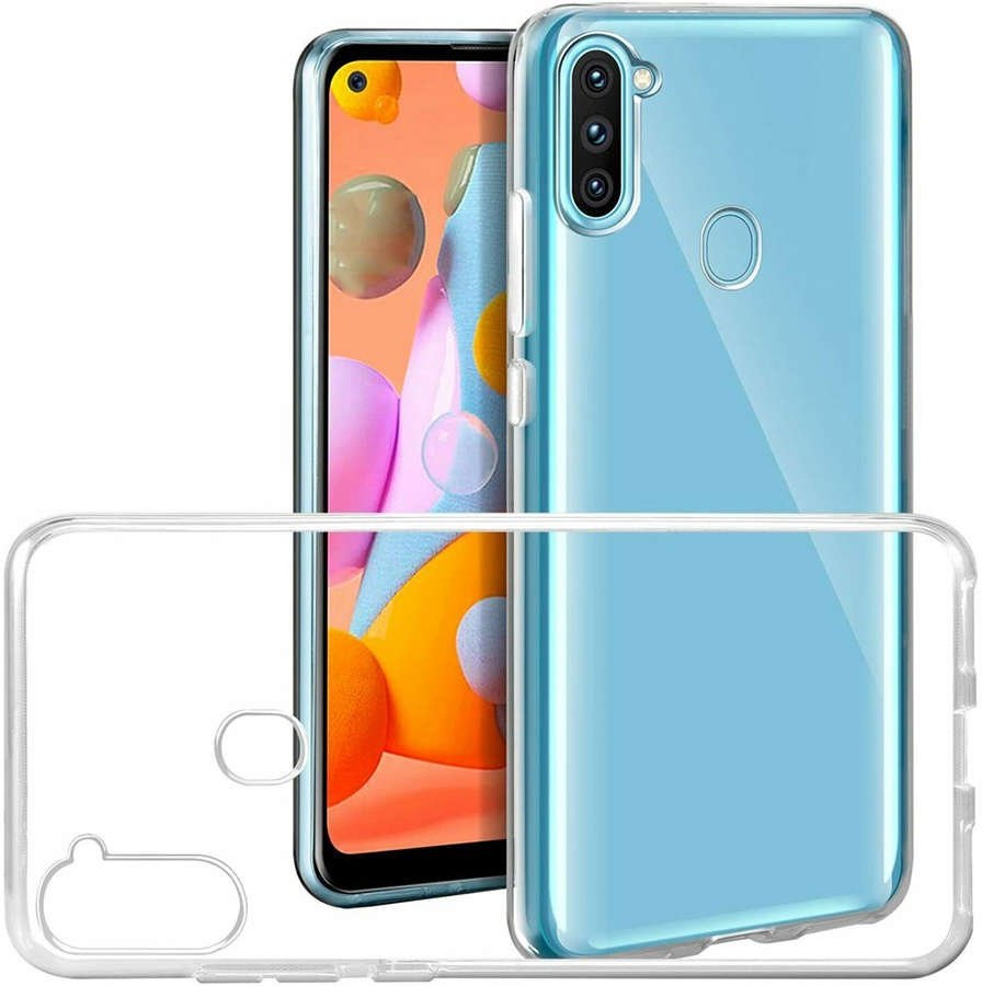 Samsung Etui obudowa case do Galaxy M11 A11 silikonowe przezroczyste 9118X1