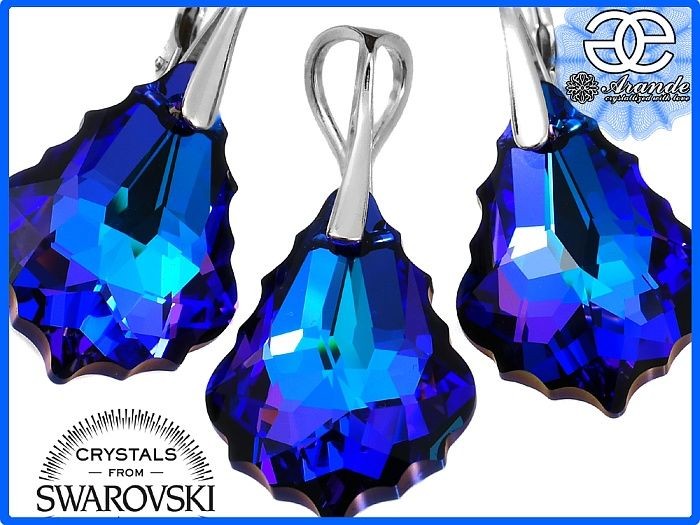 Arande KOMPLET SWAROVSKI HELIO HELIOTROPE SREBRO OKAZJA! 4827646579