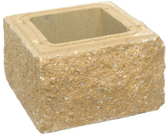 ZIEL-BRUK Pustak słupkowy CZTEROSTRONNIE ŁUPANY 30x30x19cm ZIEL-BRUK
