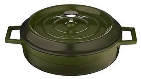 LAVA Metal Lava Metal lvyst28 K2g garnek z odlewu stalowego, zielony, 28 cm LVYST28K2G