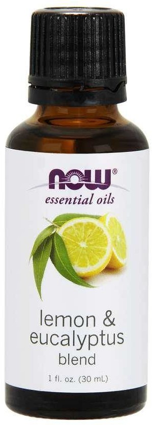Now Foods Lemon & Eucalyptus Blend - Olejek Cytrynowy, Olejek Eukaliptusowy i Olejek z Trawy Cytrynowej (30 ml)