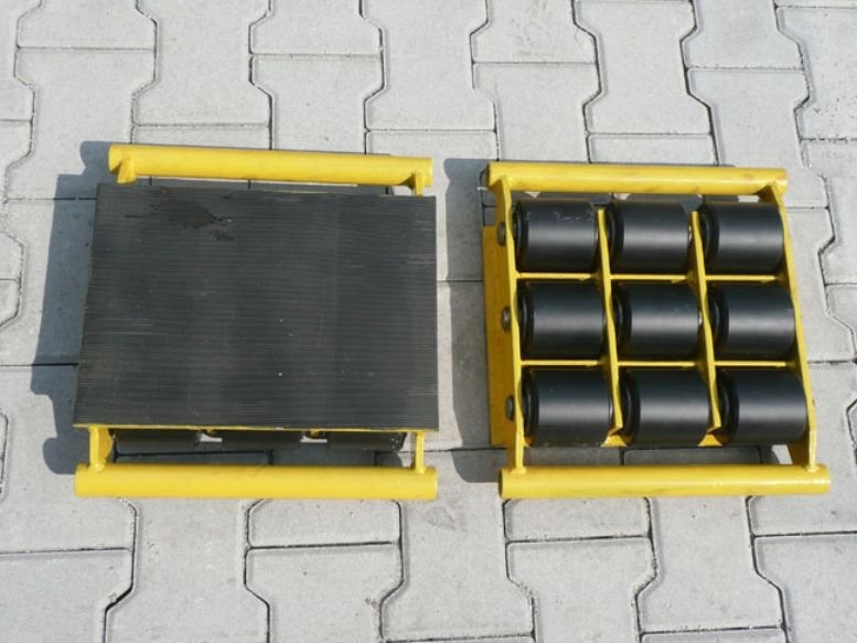 122 DOSTAWA GRATIS! 12267450 Zestaw wózków rolki 34x stal nośność 58 T) 67450-uniw