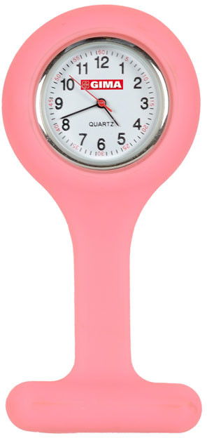 Gima Zegarek pielęgniarski-różowy Zegarek pielęgniarski silikonowy 20404