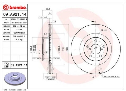 BREMBO 09.A921.11