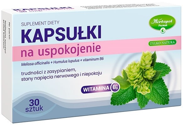 Herbapol Poznań Kapsułki na uspokojenie Tylko Natura x30 kapsułek