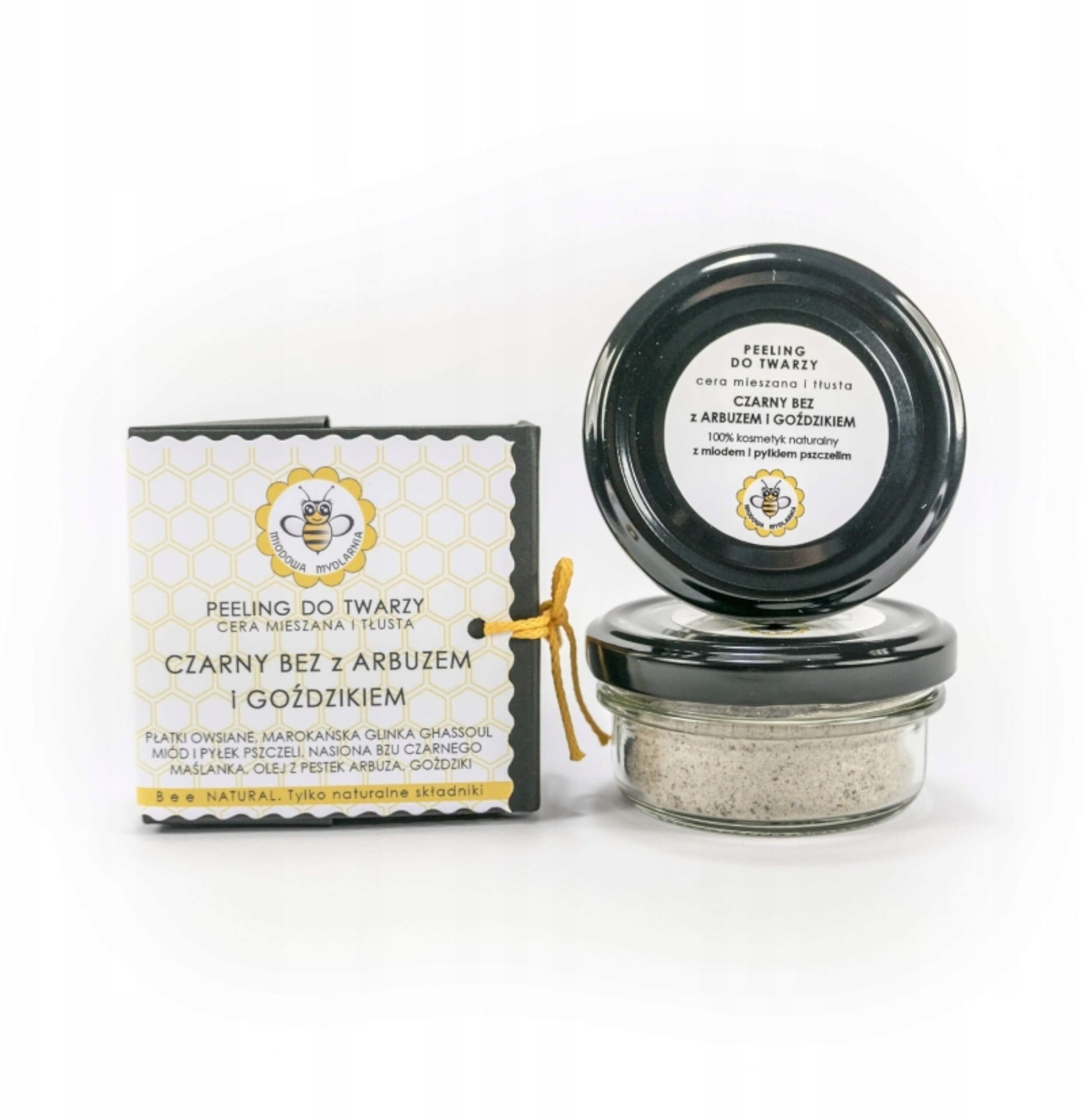 Miodowa Mydlarnia peeling do twarzy Czarny Bez 25g