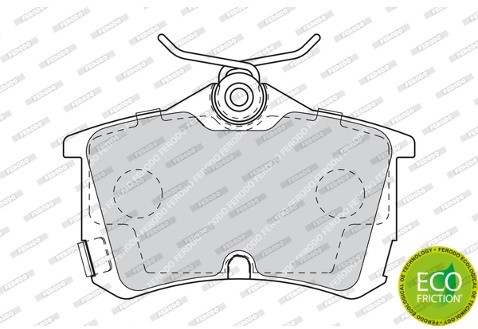 FERODO (FEDERAL-MOGUL) Zestaw klocków hamulcowych, hamulce tarczowe (FEDERAL-MOGUL) FDB1506