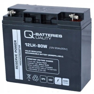 Akumulator Agm 12V 20Ah 80W Alarm Ups Zasilanie Fv