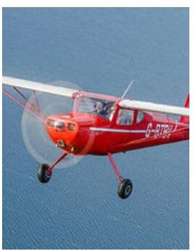 Lot zabytkowym samolotem Cessna 140  Elbląg P0010867