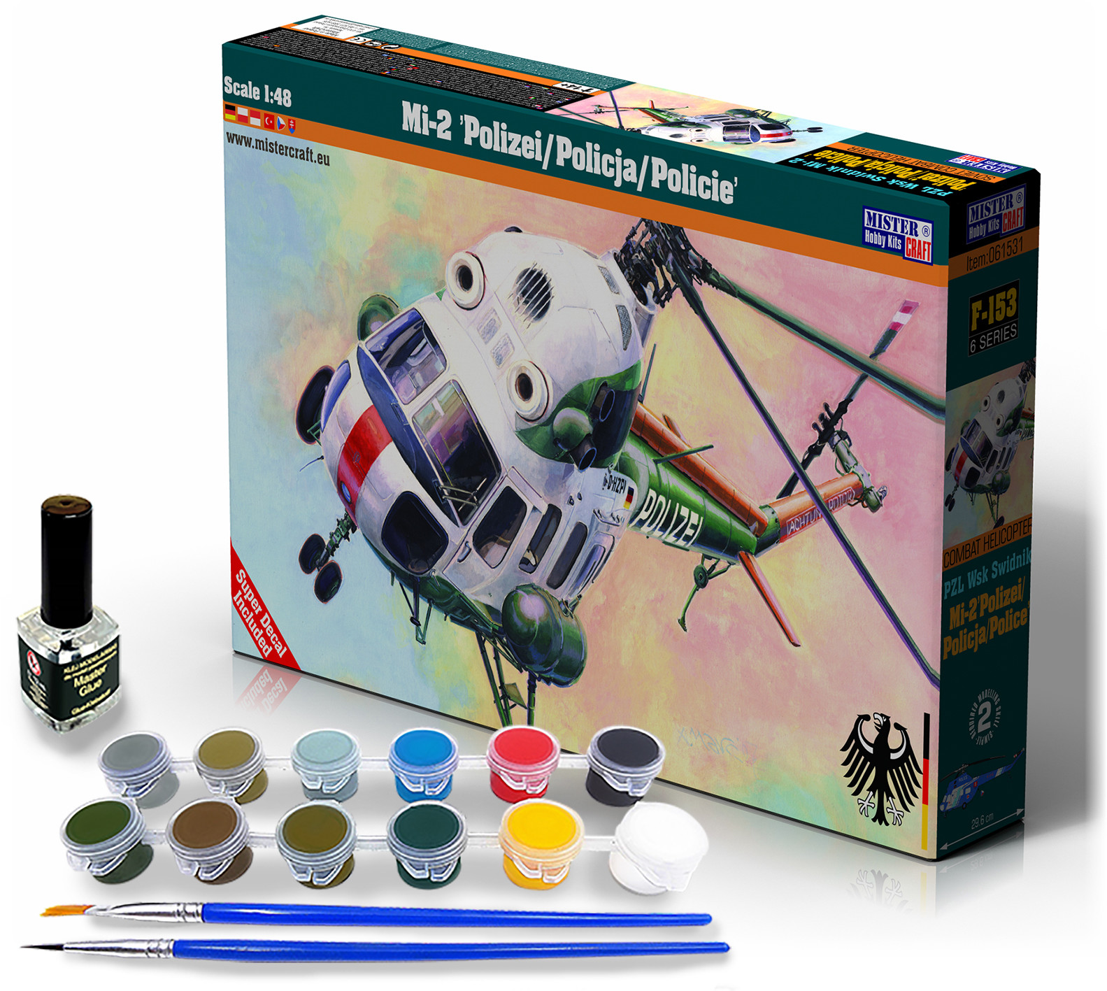 Mistercraft Model samolotu F-153 Mil Mi-2 Polizei, 1:48