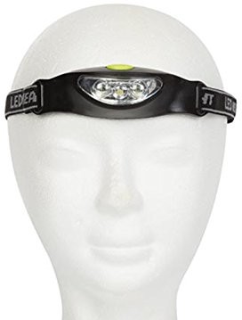 Perel Sportowa lampa czołowa LED Extra jasny na wędrówki, trekking, na kemping, do zastosowania na zewnątrz,