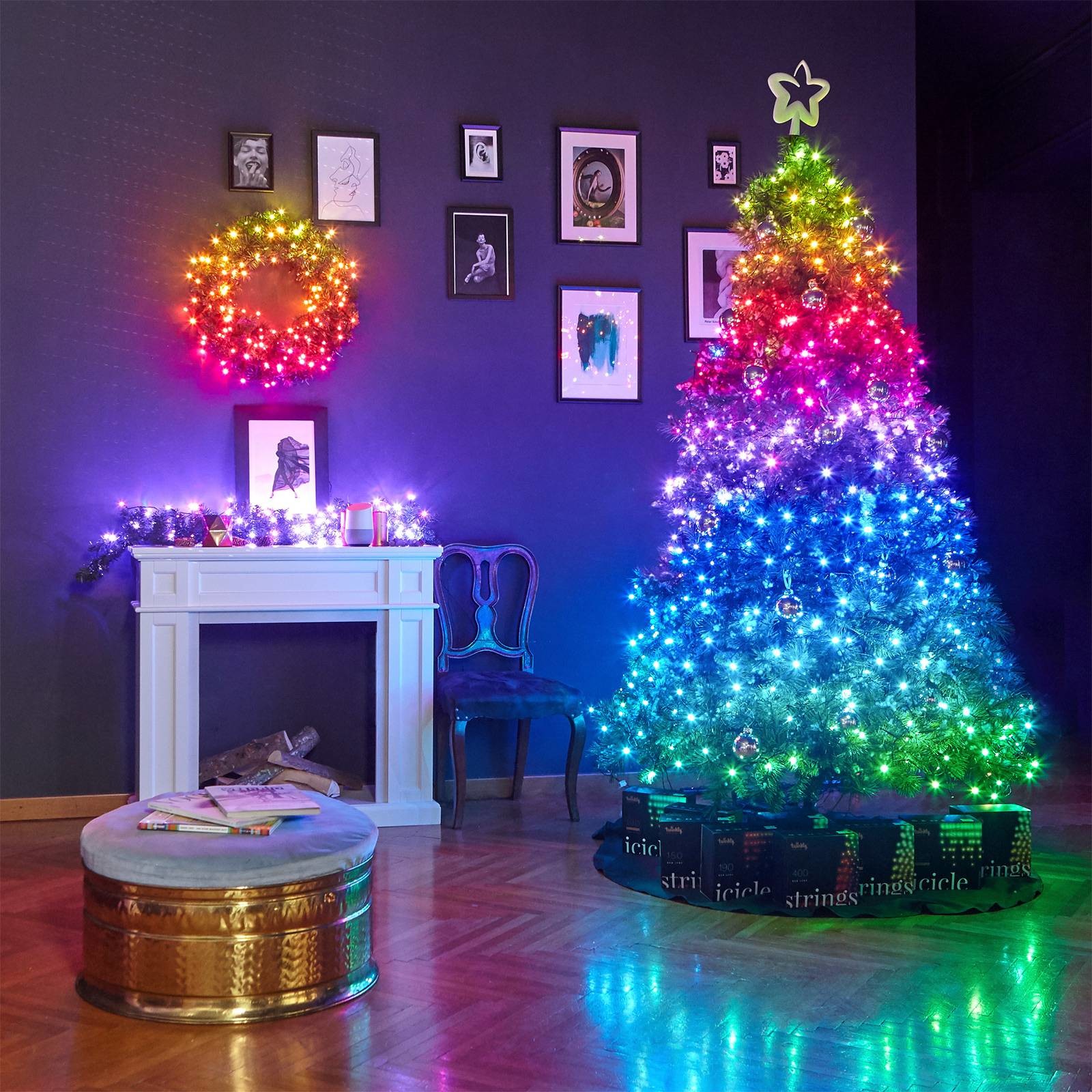 TWINKLY Twinkly Music Set łańcuch czarny 600 RGB-LED