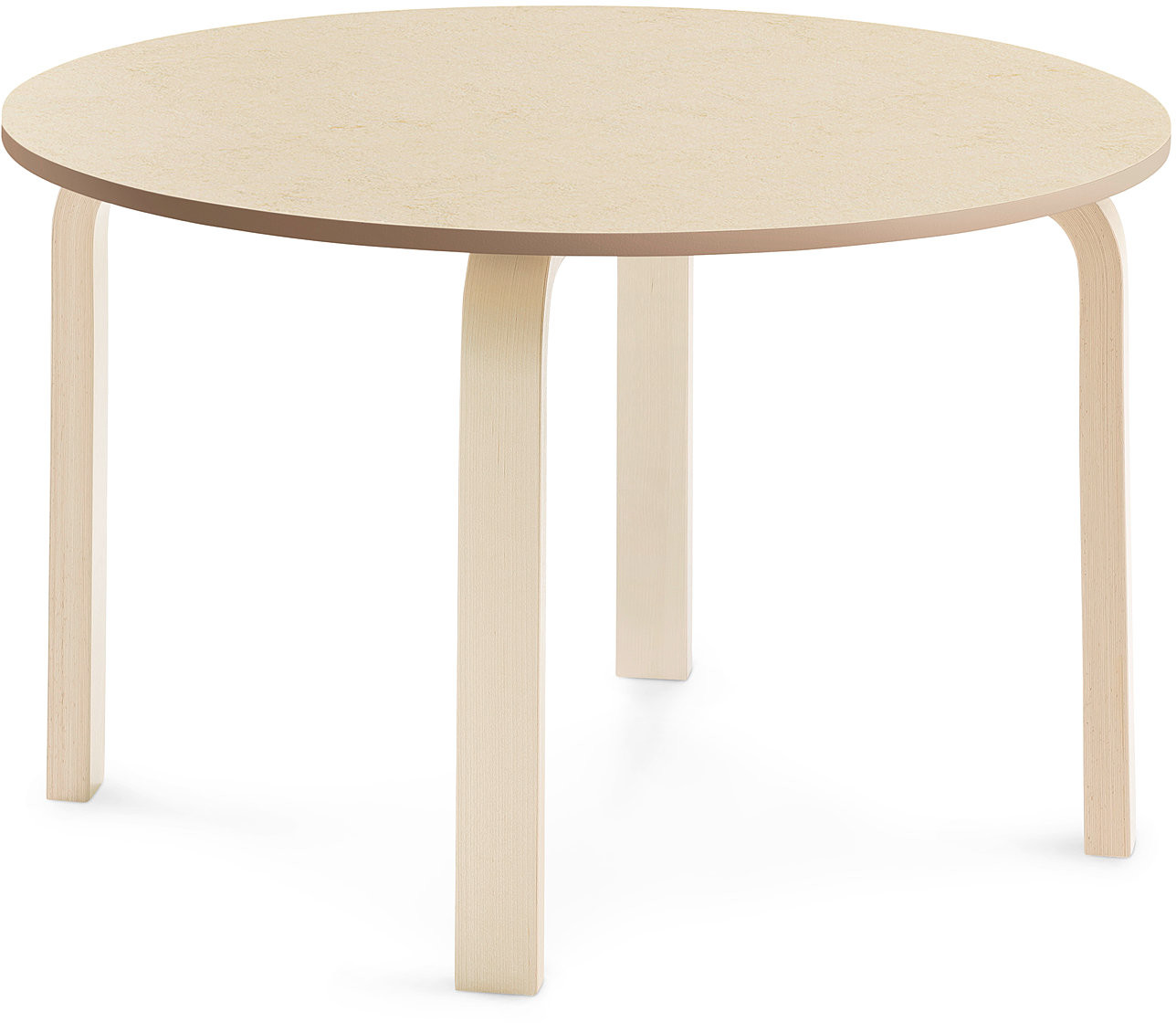 AJ Produkty Stół ELTON,  900x530 mm, beżowe linoleum, brzoza