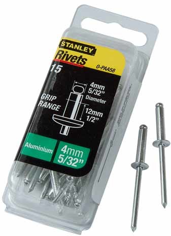 Stanley Nity aluminiowe 4x12mm opakowanie 15szt 1-PAA58T