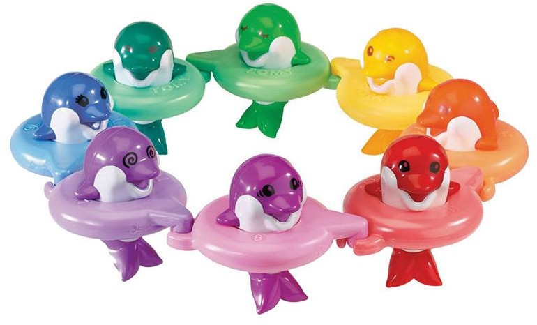 Tomy Muzyczne Delfinki do wody Do Re Mi E6528