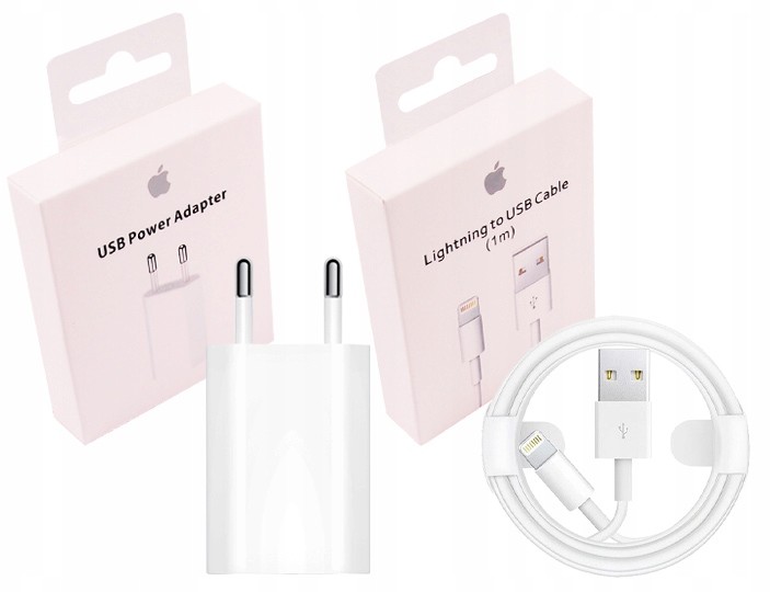 Apple Ładowarka Kabel do iPhone 5 5S 6 6S Se 7 8 Plus X