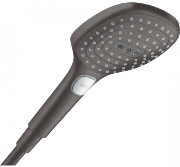 Hansgrohe Raindance Select E 120 3jet Słuchawka prysznicowa 12 cm czarny chrom szczotkowany 26520340