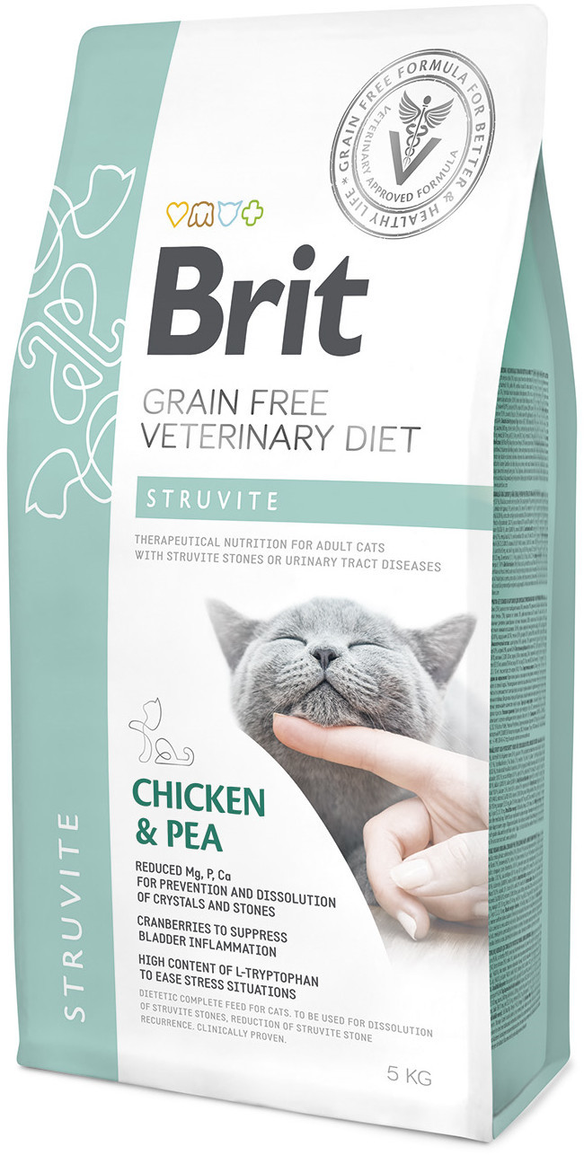 Brit VET Brit Veterinary Diet Struvite Chicken&Pea Sucha Karma dla kota op 5kg