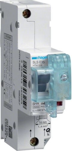 Hager MCB SLS Wyłącznik nadprądowy selektywny 1P E 35 A TS35 HTN135E