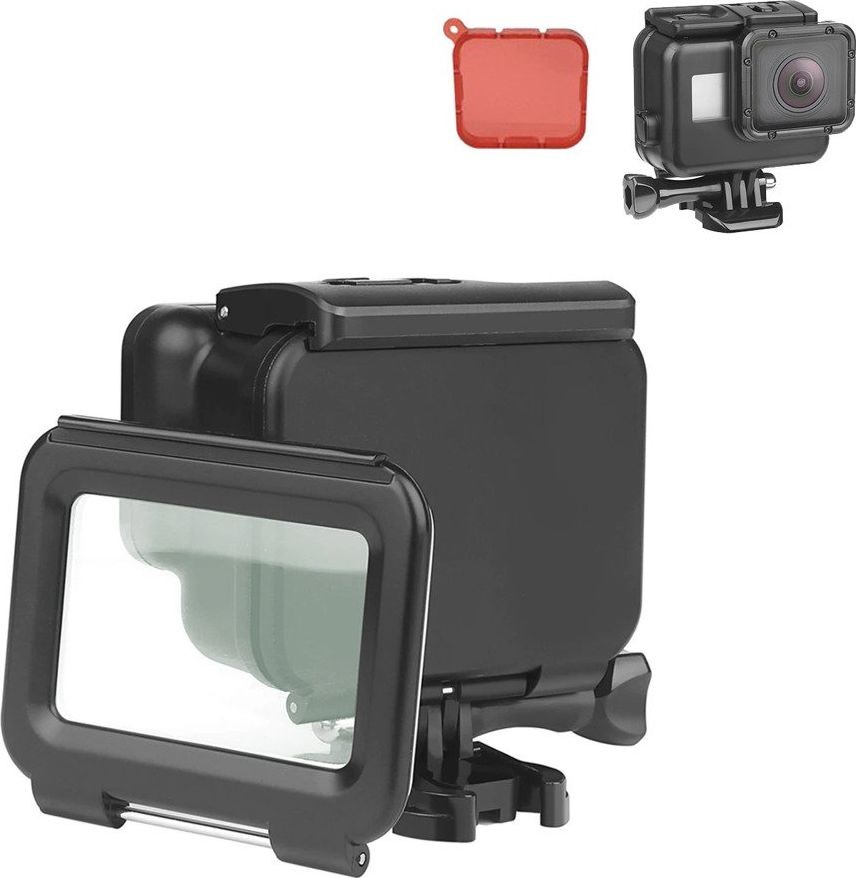 GOPRO NoName Etui wodoodporne 5/6/7 Red Filer uniwersalny