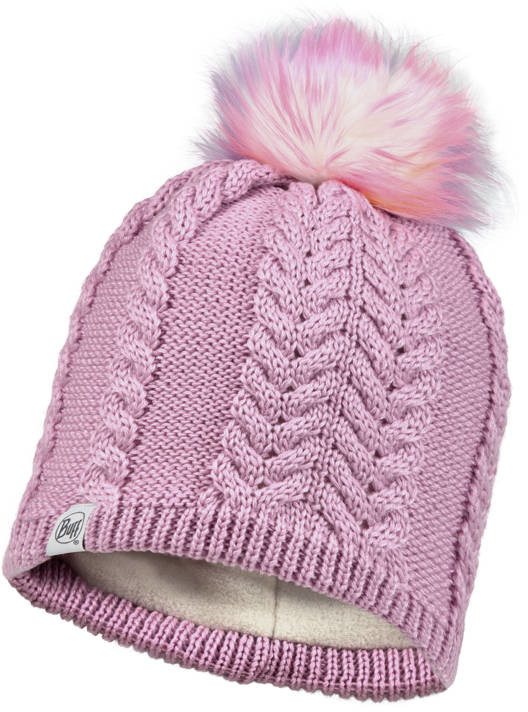 Buff Czapka dla dzieci Lifestyle Kids Knitted & Full Fleece Hat NINA LILAC SAND 123544.649.10.00