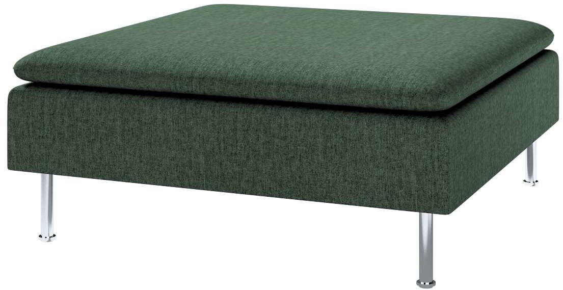 Dekoria pl pl Pokrowiec na podnóżek Söderhamn leśna zieleń szenil 93 x 93 x 40 City 1286-704-81