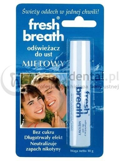 Rada FRESH BREATH 10g odświeżacz do jamy ustnej (do ust) miętowy (NIEBIESKI)