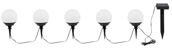 Lampka solarna kula 9 cm wbijana 5 szt. SL1828