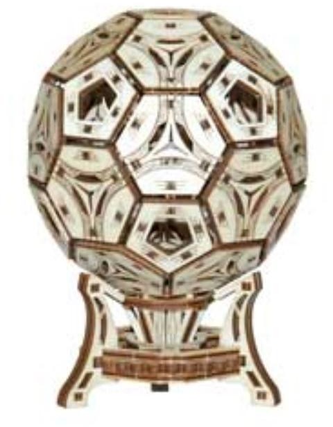 Wooden.City Drewniane puzzle 3D Football Cup
