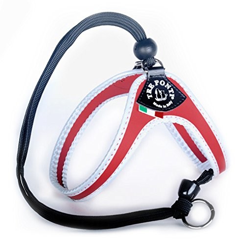Treponti Tre Ponti gesschirr Easy Fit Classic odblaskową krawędź Czerwony za pomocą sznurka 25  29 cm do ok. 3 kg