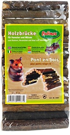 Bubimex Drewno mostek 22 x 10 cm do Hamster myszy