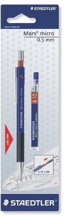 Staedtler 7755bk25da Mars Micro ołówek automatyczny 775 05 i przyboru HB, 0. 5 MM, 1 sztuki 4007817709245