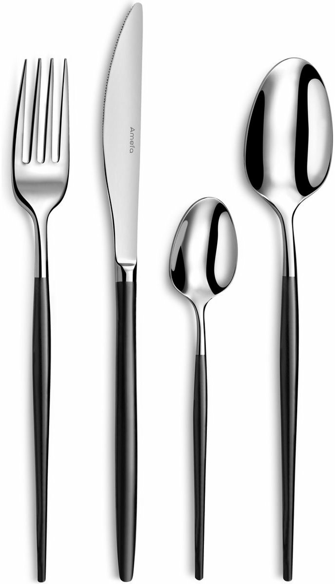 Amefa 16-częściowy komplet sztućców Soprano, czarny