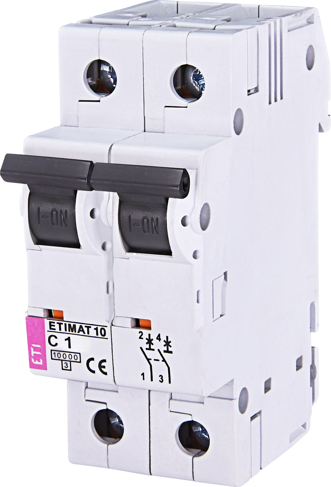 ETI Wyłącznik-nadprądowy-ETIMAT-10-2P-C-1A-10kA 2138704