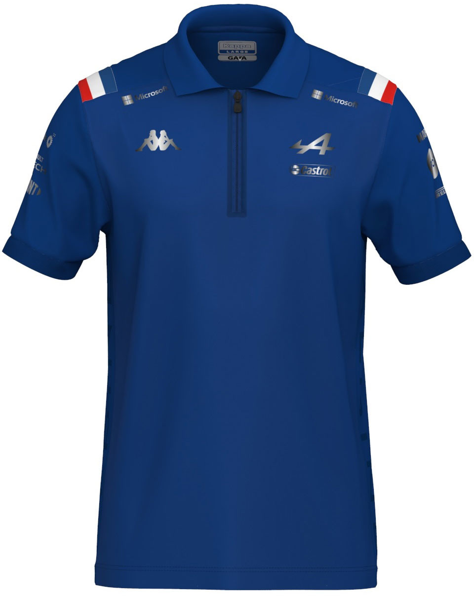 Alpine F1 Koszulka męska polo Alpine F1 Team 2022 Blue 341889W063S