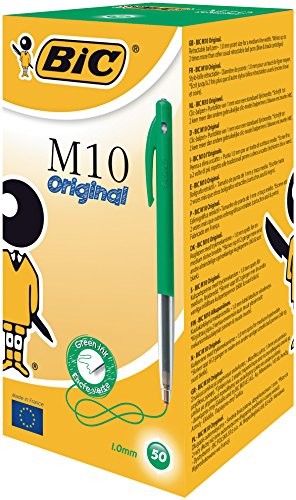BIC druku długopis M10, 0.4 MM, pudełka po 50 sztuk, zielone 1199190124