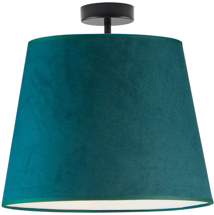 LYSNE Stylowa lampa sufitowa do salonu KAIR VELUR kolor zieleń butelkowa 14562V/3 KOLOR ZIELEŃ BUTELKOWA