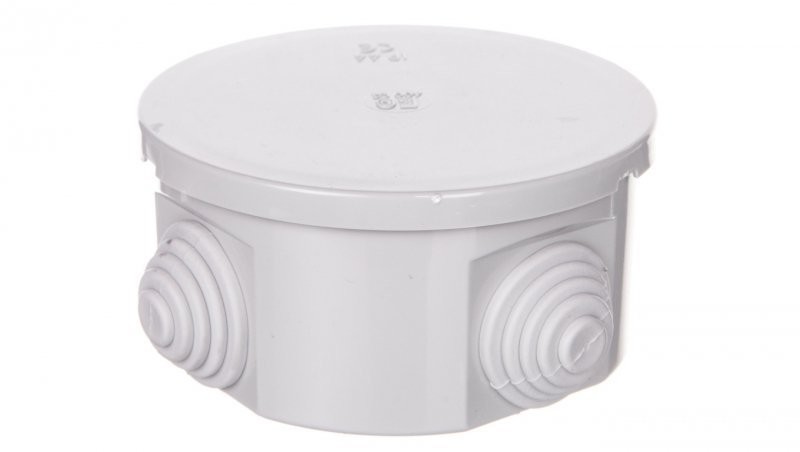 elettrocanali Puszka natynkowa z pokrywą i śrubami seria 400 IP44 80x40 EC400C2 EC400C2