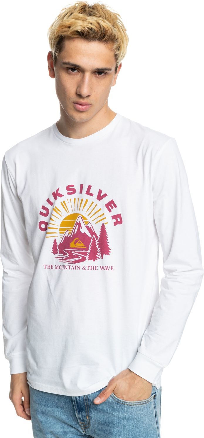 Quiksilver t-shirt MOUNTAIN SIDE LS TEE White WBB0