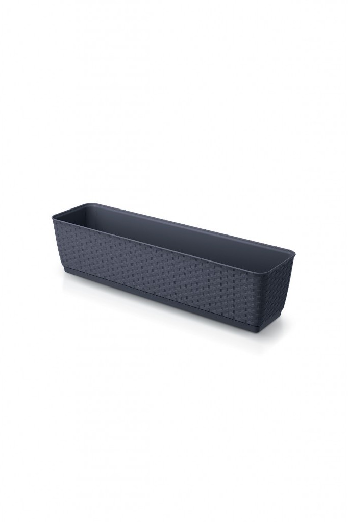 Prosperplast Doniczka balkonowa czarna 9642E3 9642E3 SAM ONE SIZE