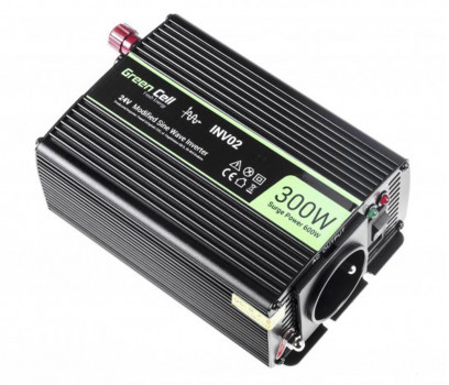 Green Cell Green Cell Przetwornica napięcia 24V na 230V 300W/600W