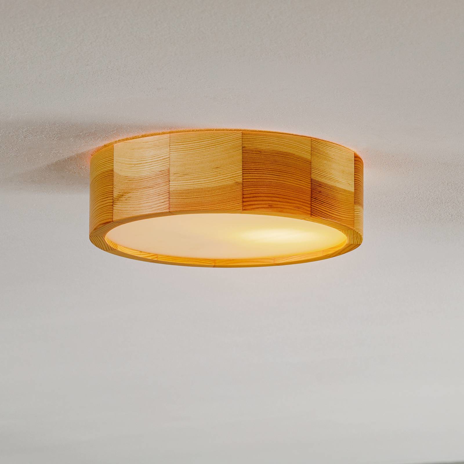 Euluna Lampa sufitowa Kerio,  27 cm, sosna naturalna